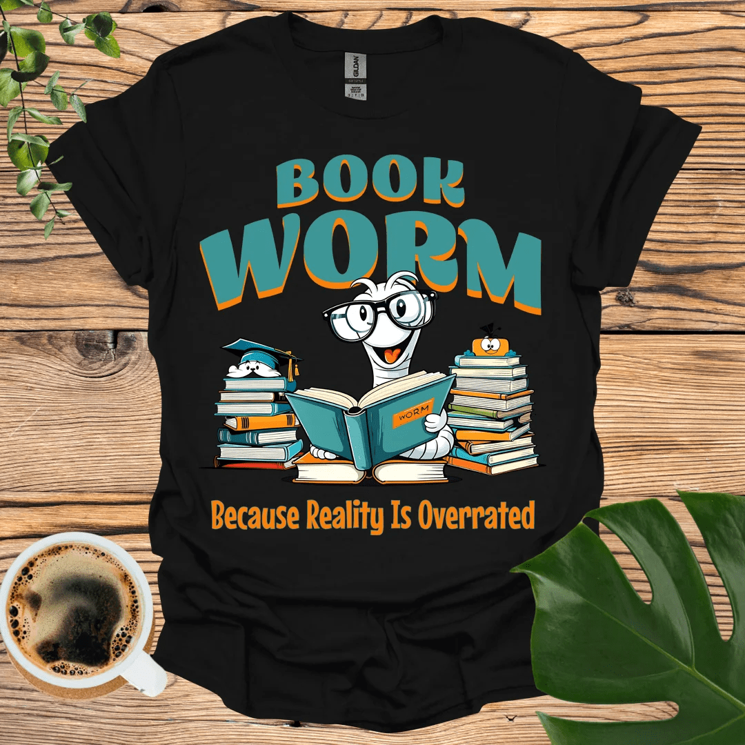 Book Worm T-Shirt - Unique Reading Apparel