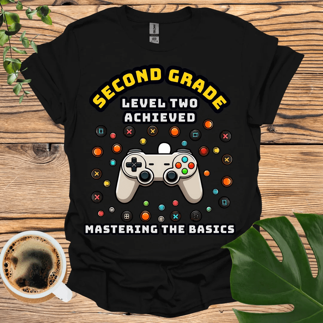 Gaming-Themed Second Grade T-Shirt: Mastering the Basics