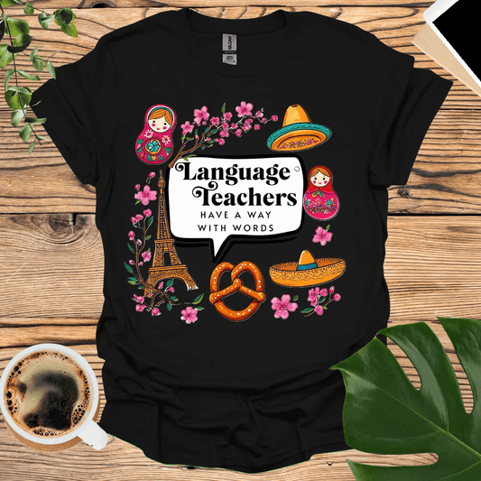 Language Teachers T-Shirt with International Icons