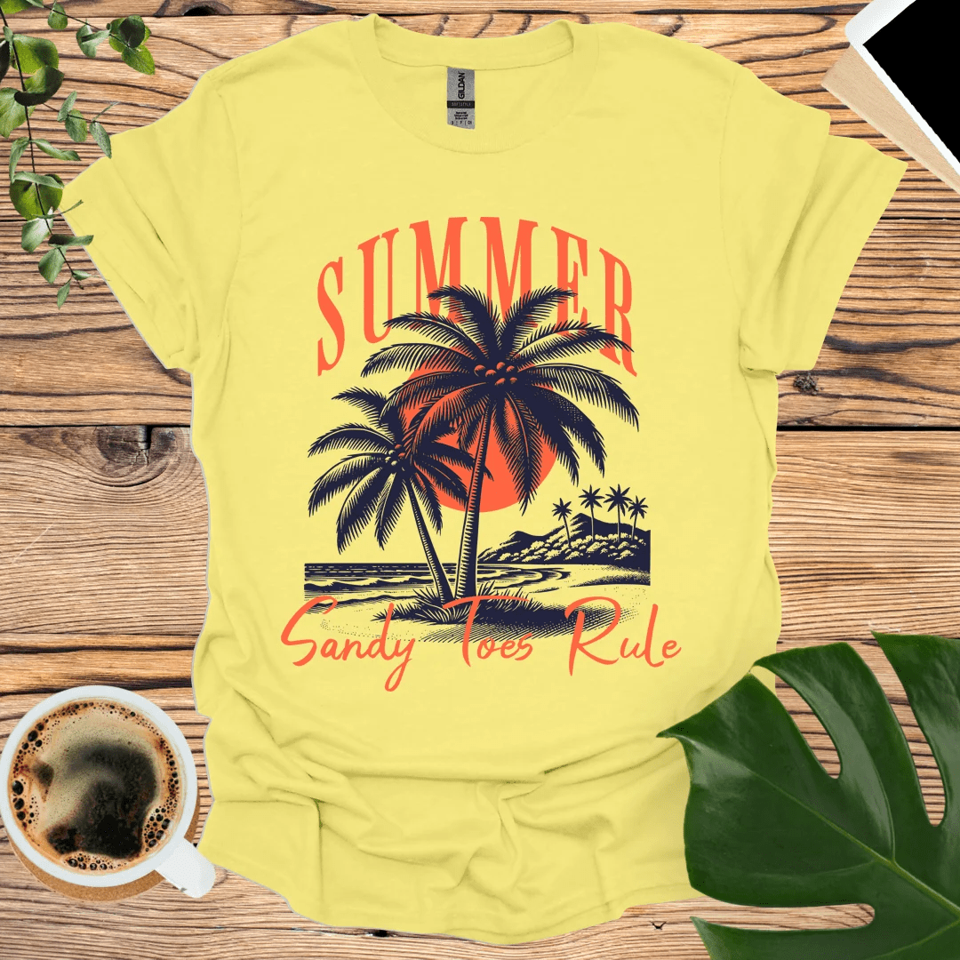 Sandy Toes Rule T-Shirt - Embrace the Beach Vibes!