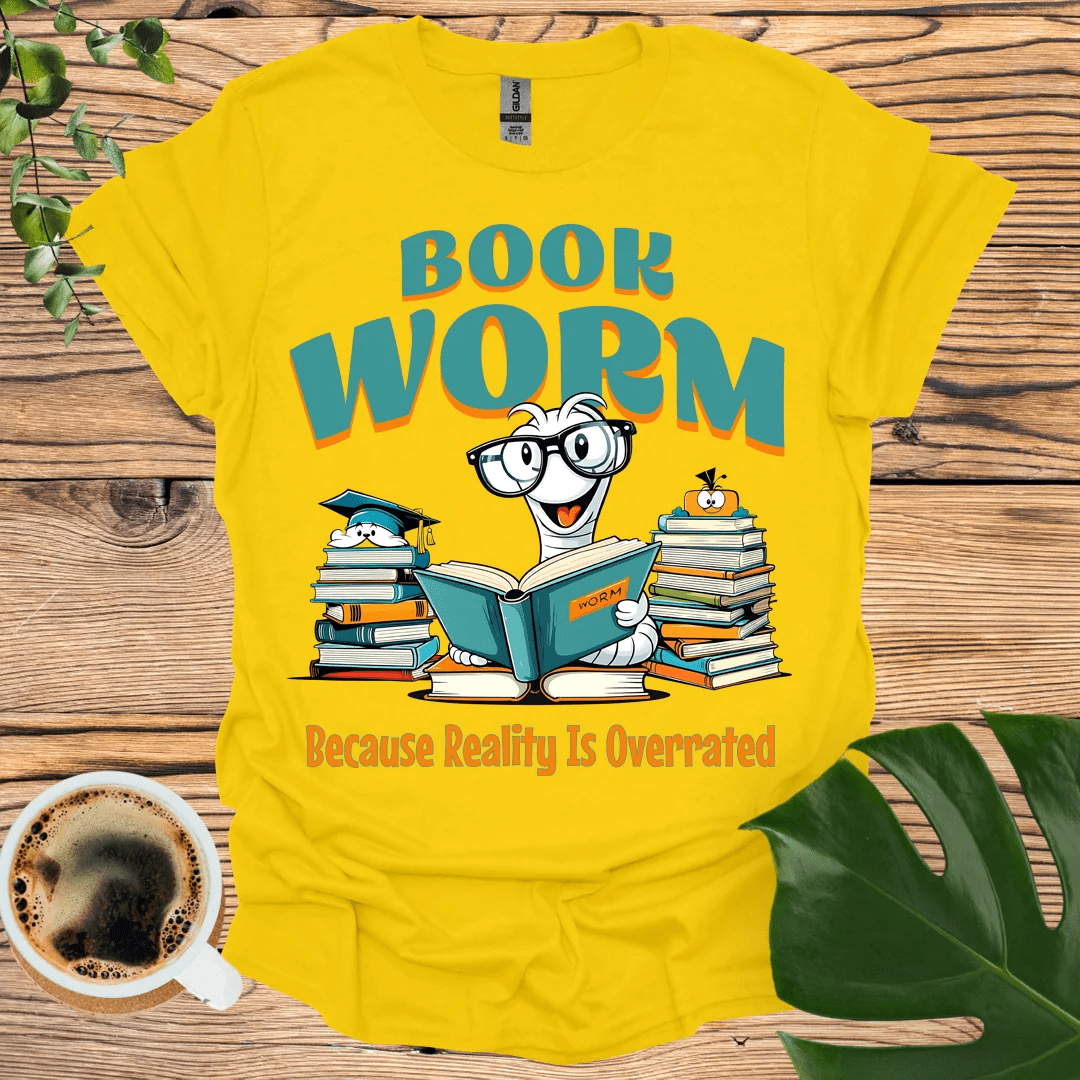 Book Worm T-Shirt - Unique Reading Apparel