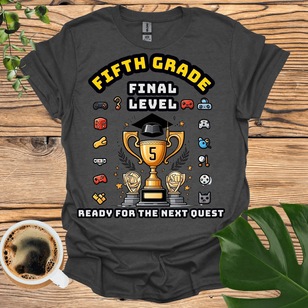 Gaming-Themed Fifth Grade T-Shirt: Ready For the Next Quest