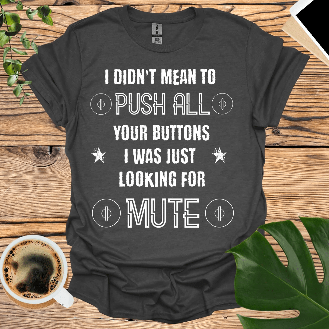 Playful Mute Button T-Shirt for Trendsetters