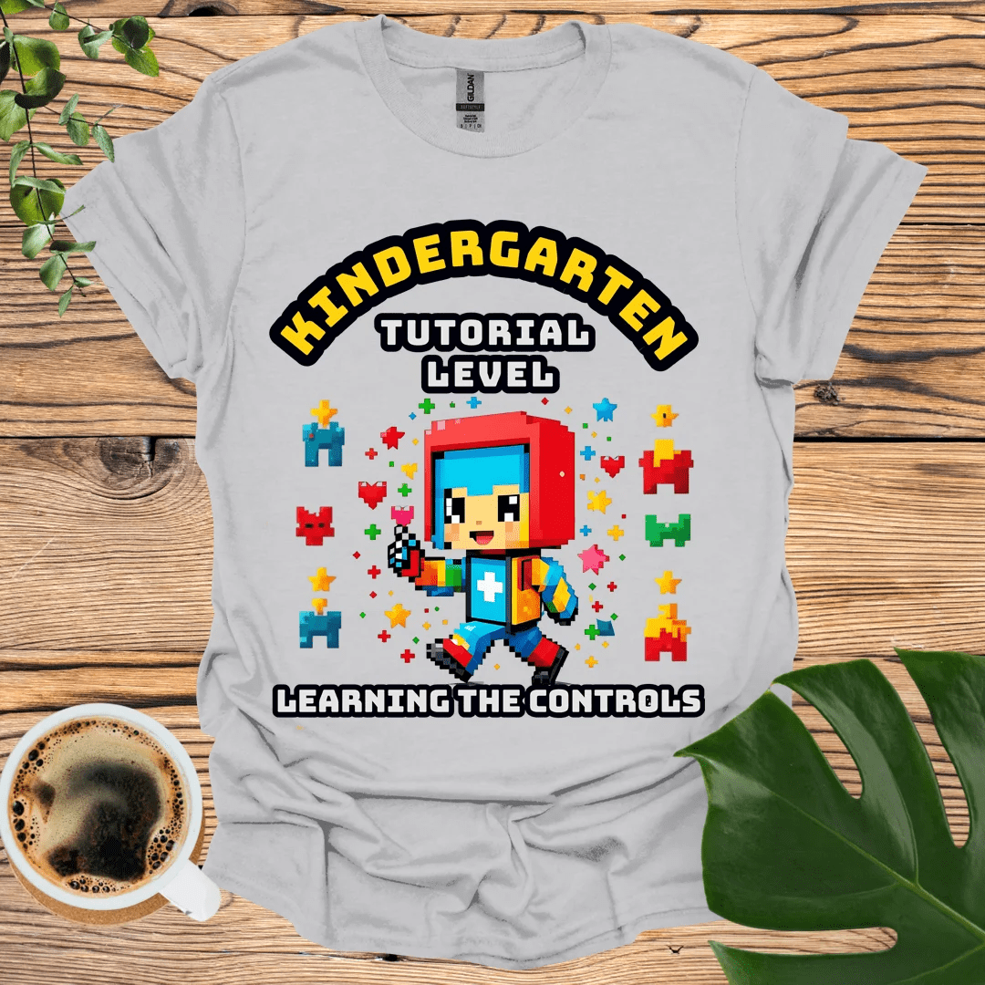 Gaming-Themed Kindergarten T-Shirt: Tutorial Level