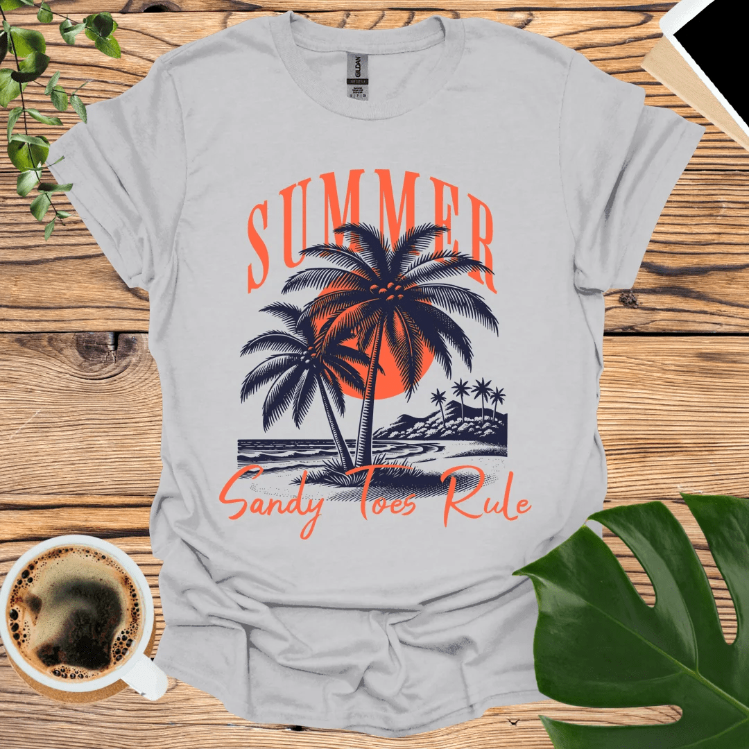 Sandy Toes Rule T-Shirt - Embrace the Beach Vibes!