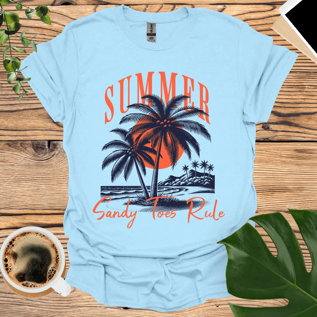 Sandy Toes Rule T-Shirt - Embrace the Beach Vibes!