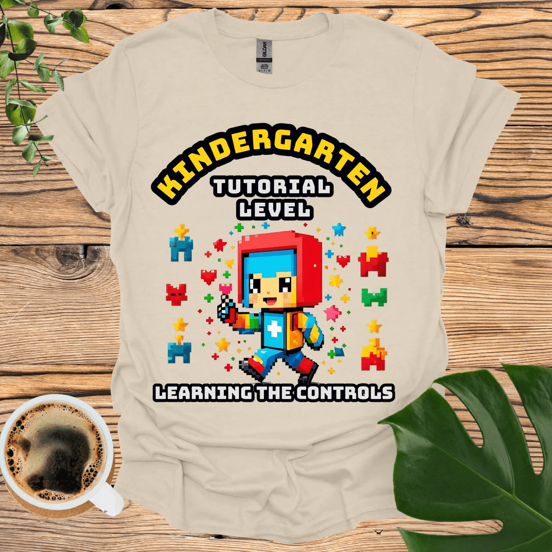 Gaming-Themed Kindergarten T-Shirt: Tutorial Level