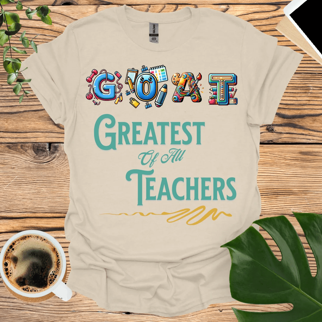 Greatest of All Time GOAT Teacher T-Shirt