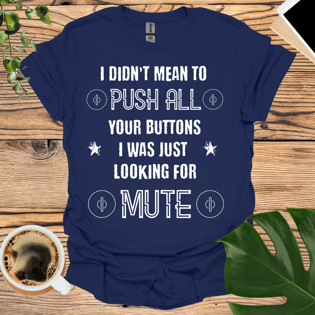 Playful Mute Button T-Shirt for Trendsetters