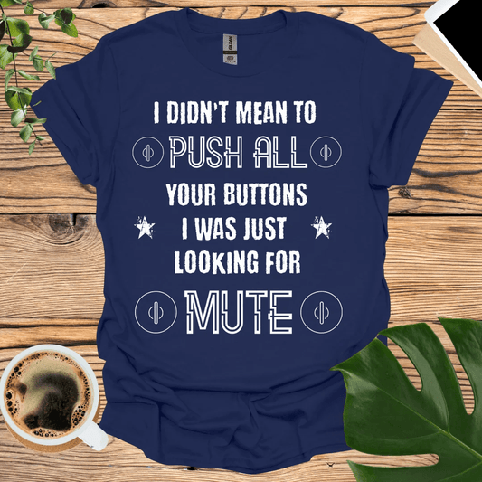 Playful Mute Button T-Shirt for Trendsetters