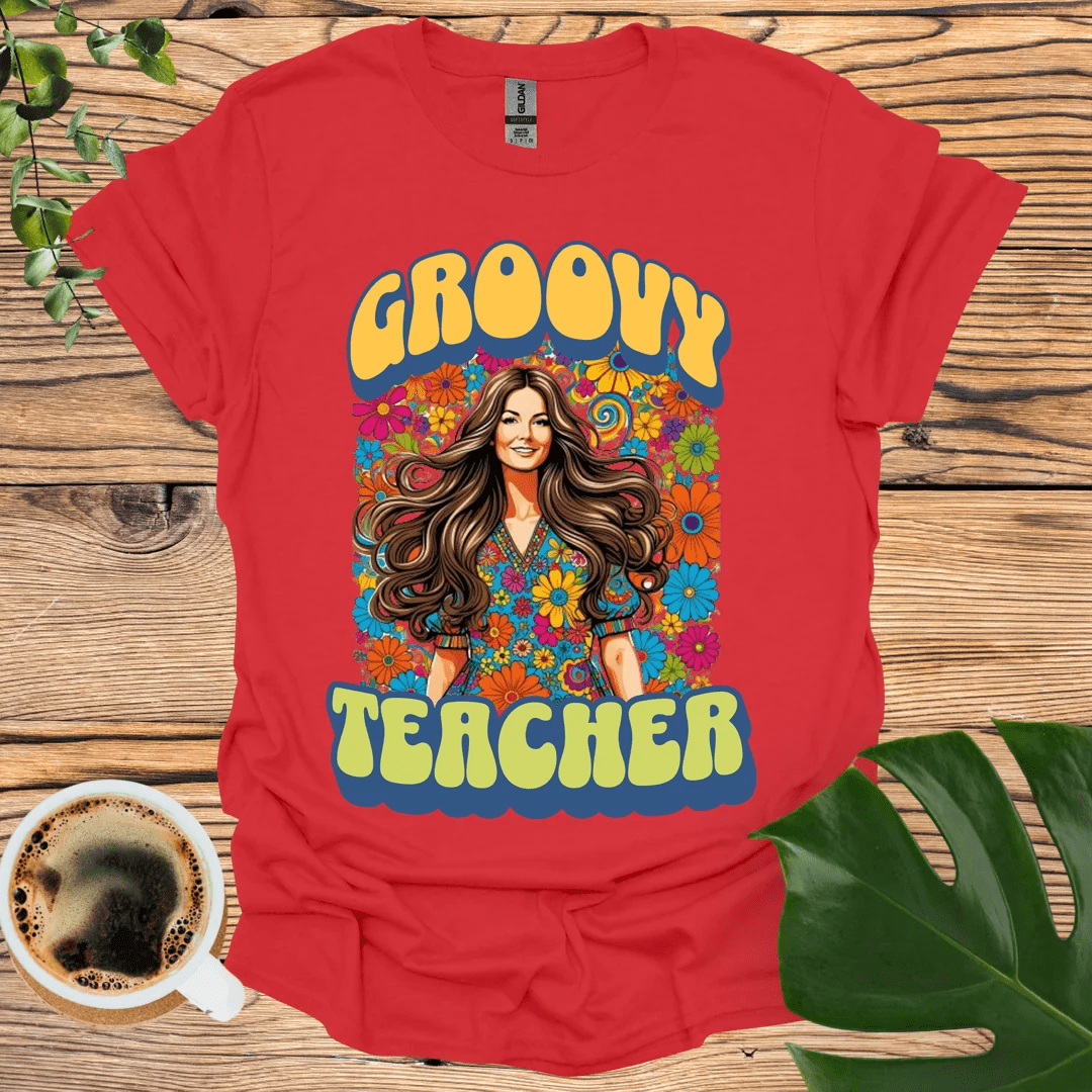 Groovy Teacher T-Shirt: Embrace the 60s Vibes