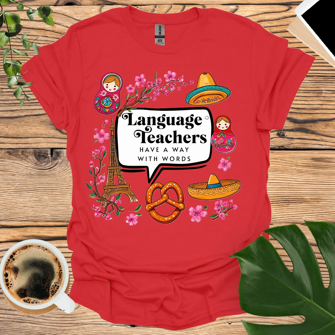 Language Teachers T-Shirt with International Icons