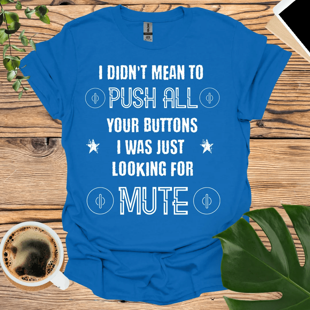 Playful Mute Button T-Shirt for Trendsetters