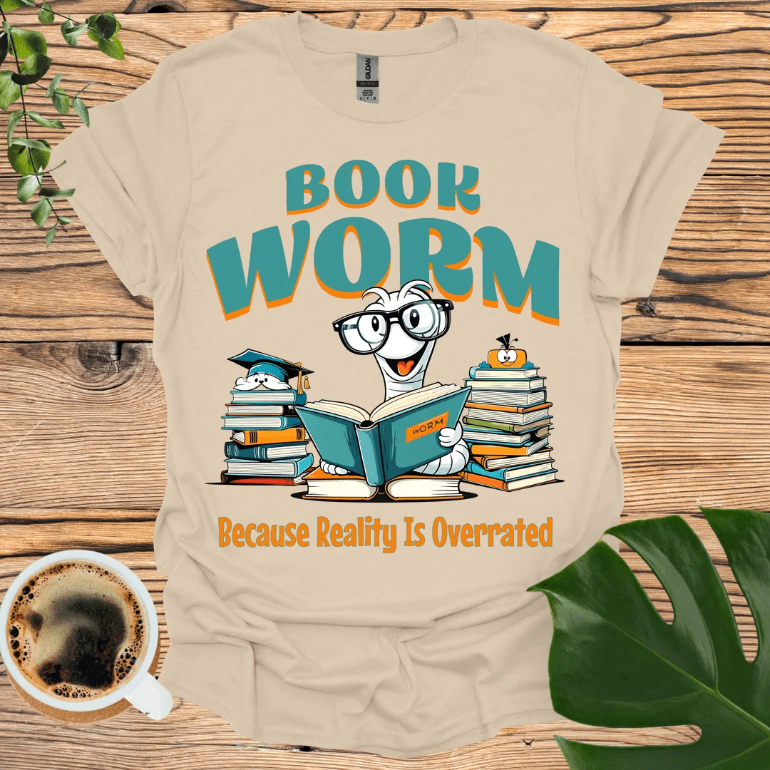 Book Worm T-Shirt - Unique Reading Apparel