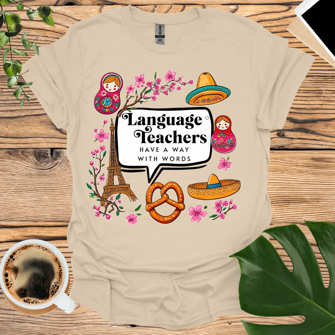 Language Teachers T-Shirt with International Icons