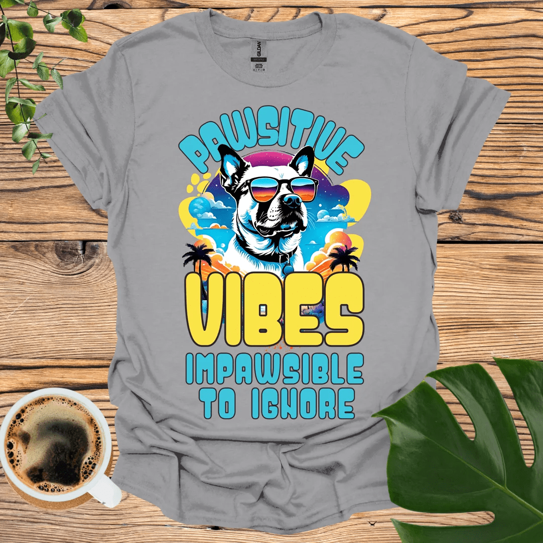 Cool Pawsitive Vibes - Impawsible to Ignore T-shirt