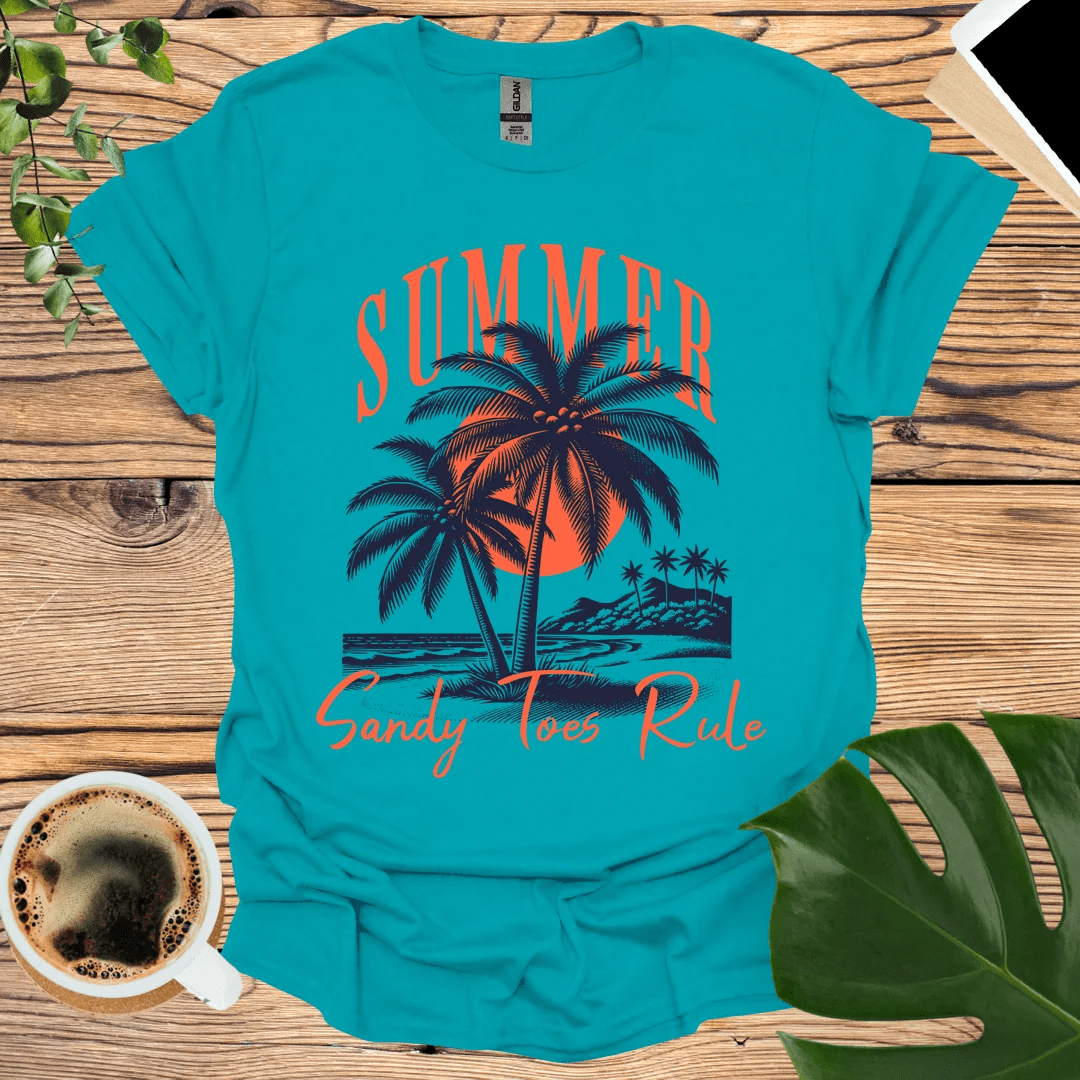 Sandy Toes Rule T-Shirt - Embrace the Beach Vibes!