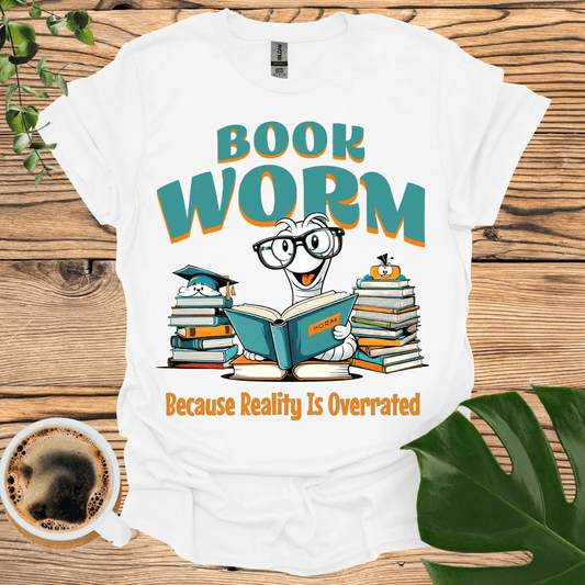 Book Worm T-Shirt - Unique Reading Apparel