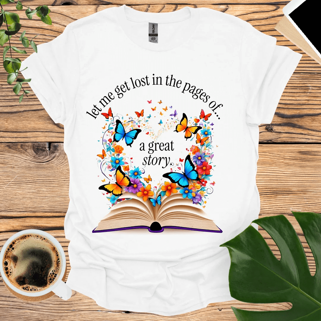 Enchanting Lost in the Pages T-Shirt for Literature Lovers