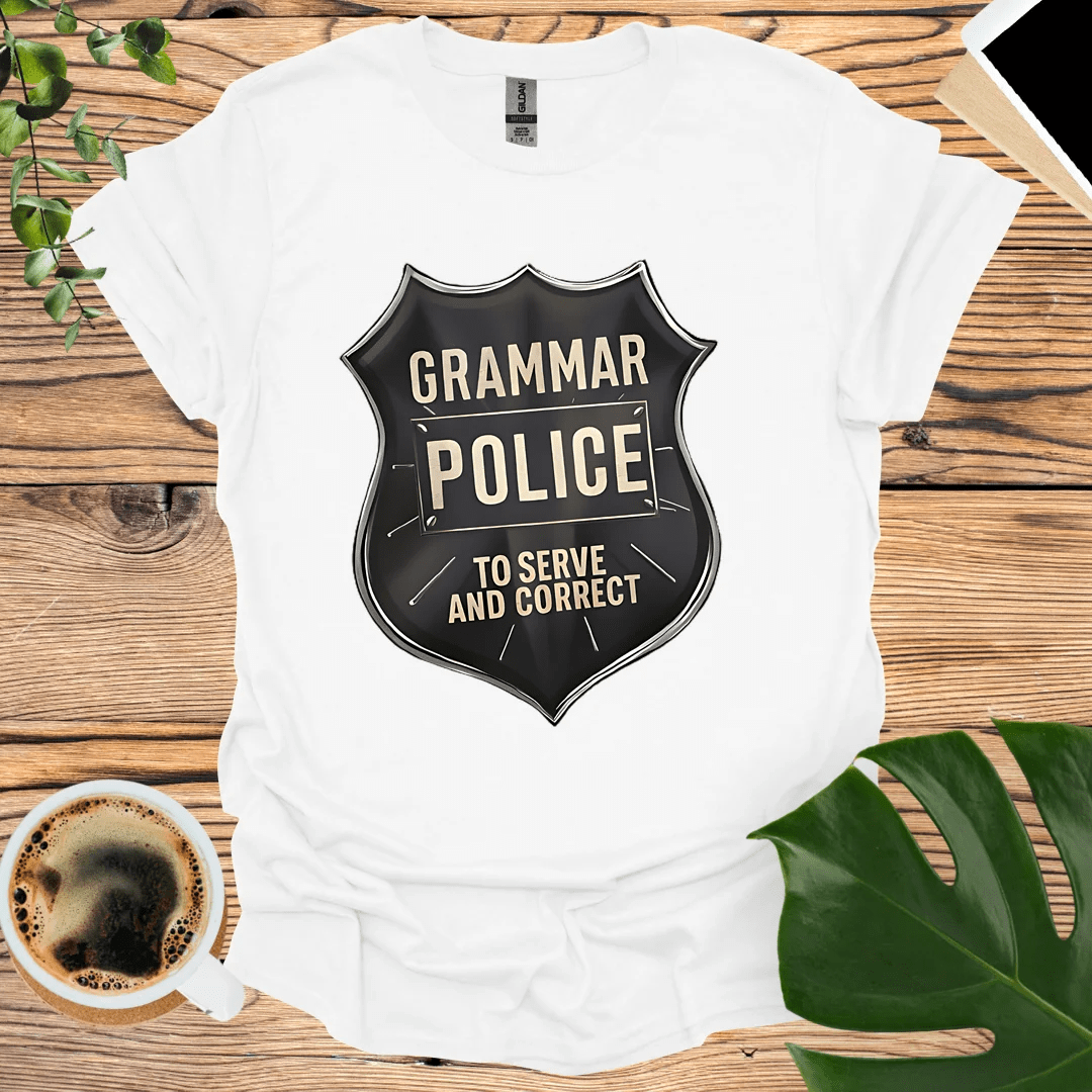 Grammar Police T-Shirt: Serve and Correct in Style