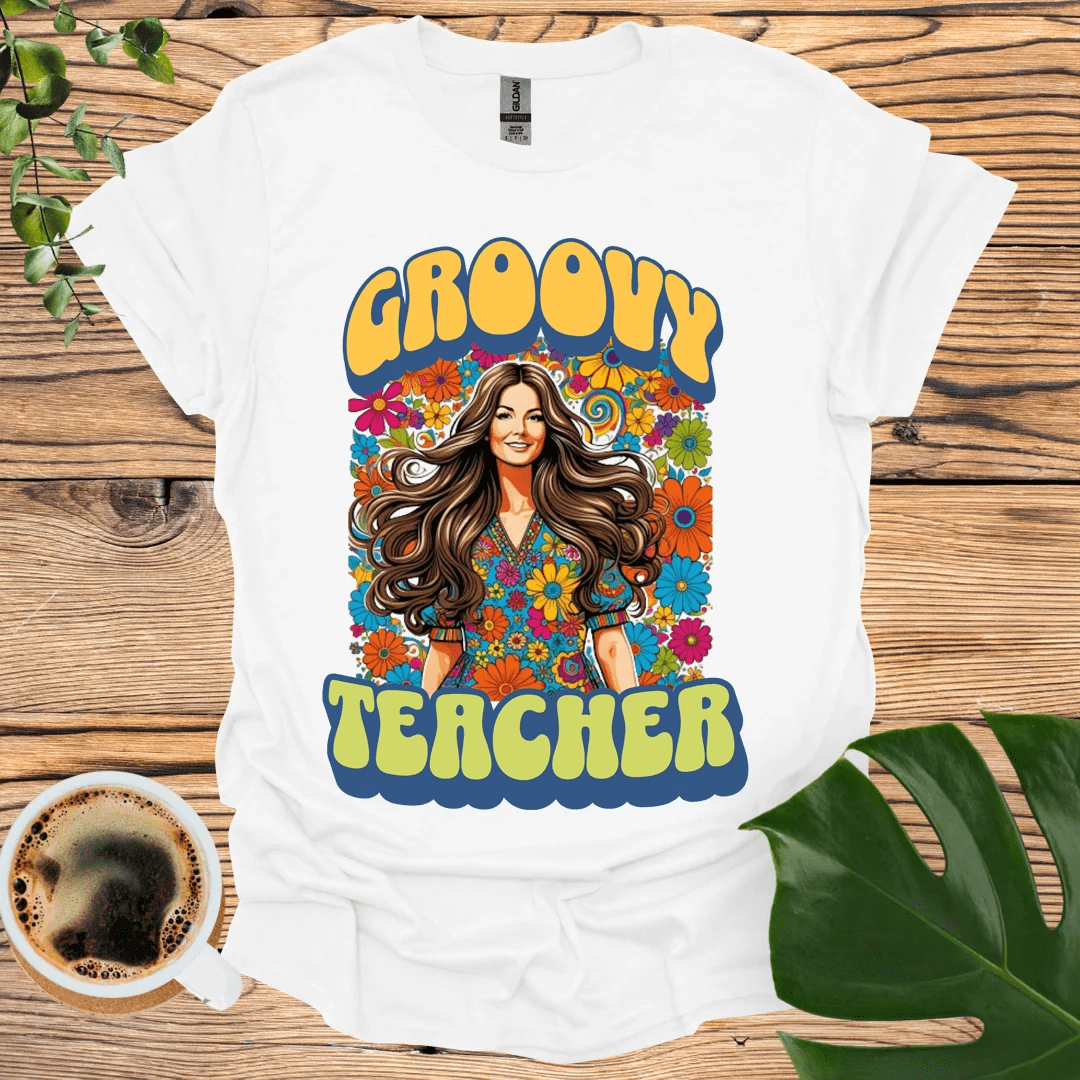 Groovy Teacher T-Shirt: Embrace the 60s Vibes