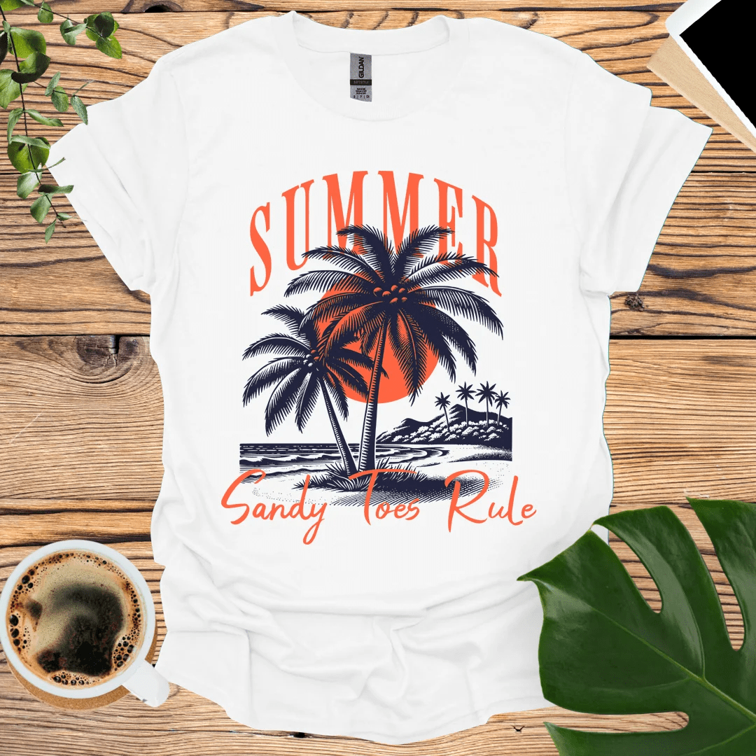 Sandy Toes Rule T-Shirt - Embrace the Beach Vibes!